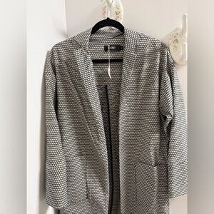 Simons Monochrome Triangle Pattern long jacket